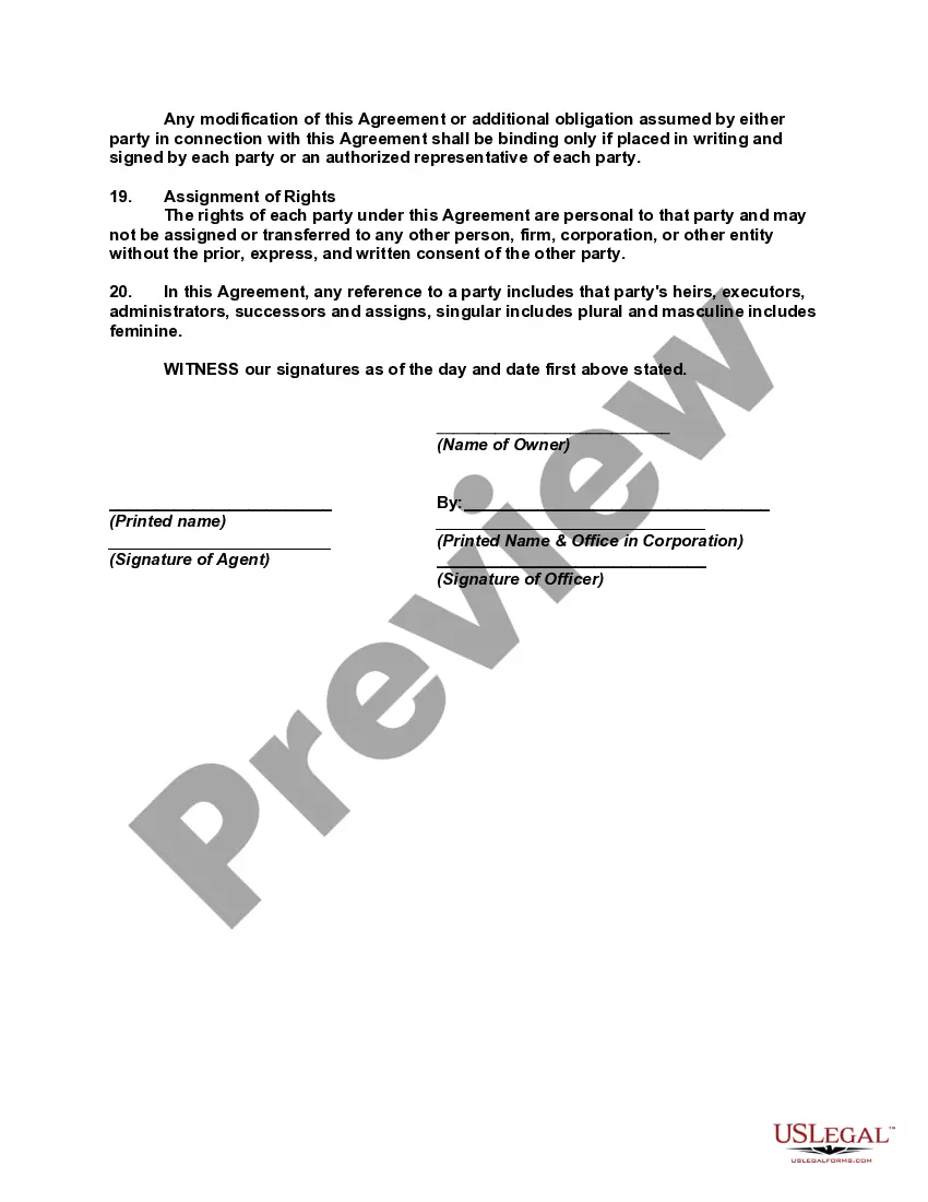 Preview Property Management Agreement - Apartment Complex