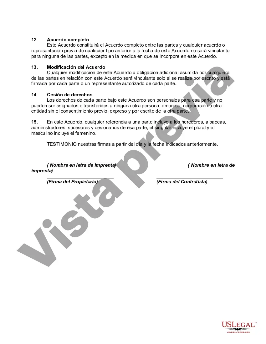Preview Acuerdo de contratista independiente con terapeuta de masaje