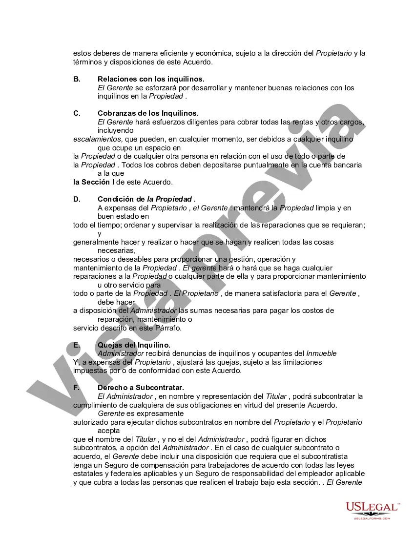 Preview Acuerdo con Contratista Independiente para Administrar Edificio de Oficinas