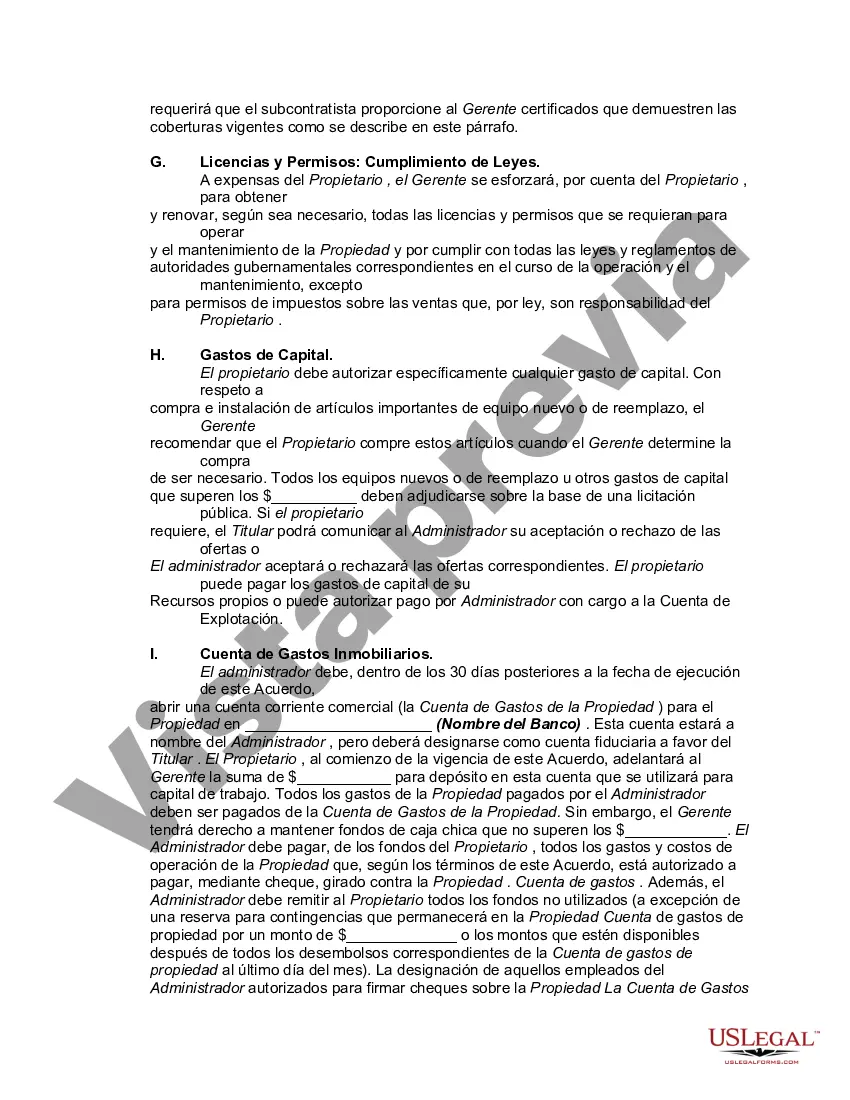 Preview Acuerdo con Contratista Independiente para Administrar Edificio de Oficinas