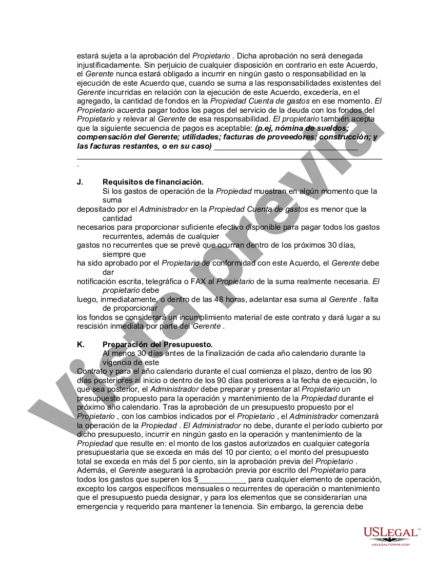 Preview Acuerdo con Contratista Independiente para Administrar Edificio de Oficinas