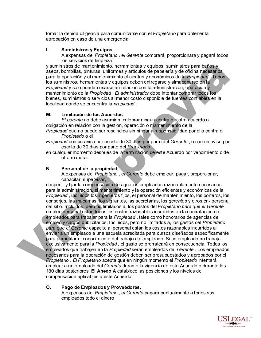 Preview Acuerdo con Contratista Independiente para Administrar Edificio de Oficinas