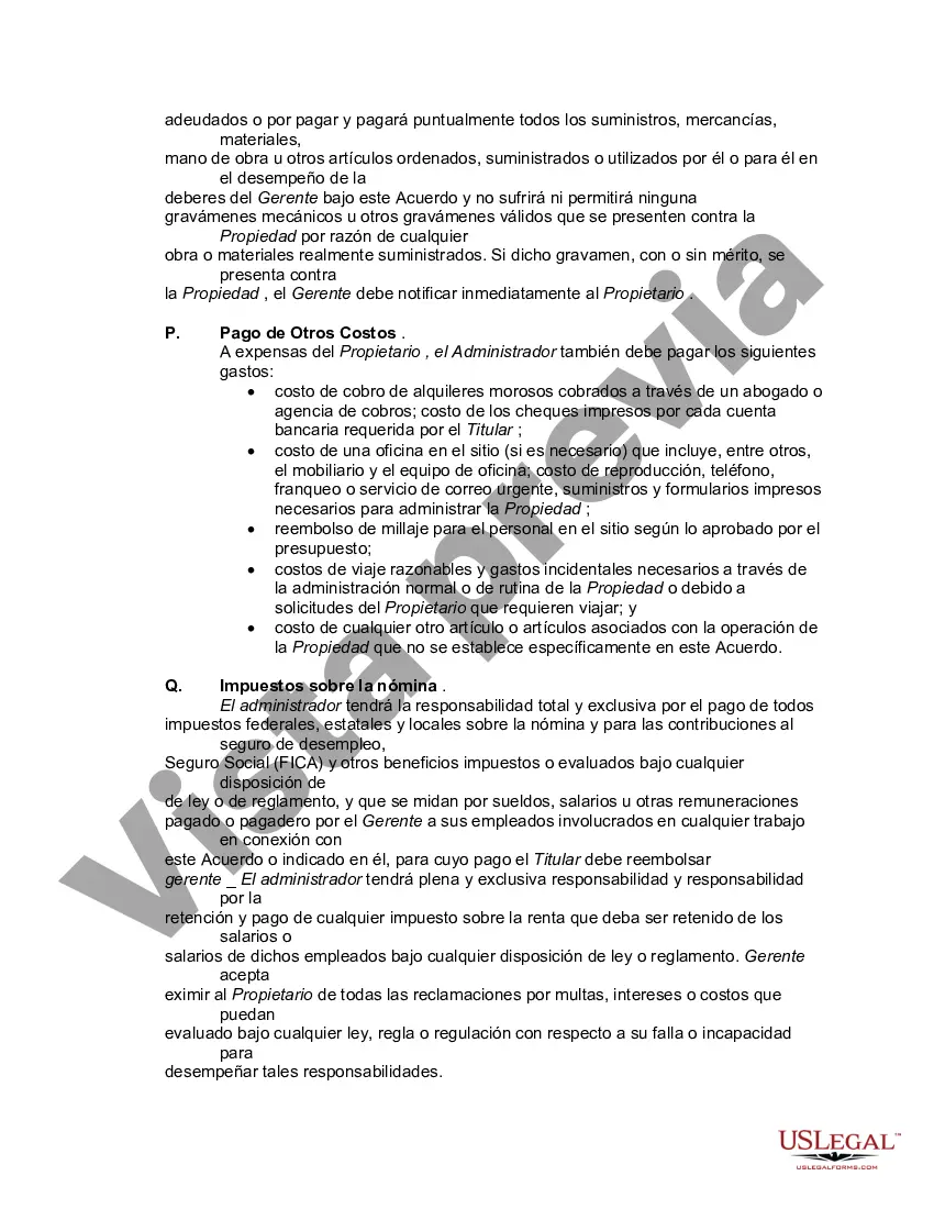 Preview Acuerdo con Contratista Independiente para Administrar Edificio de Oficinas