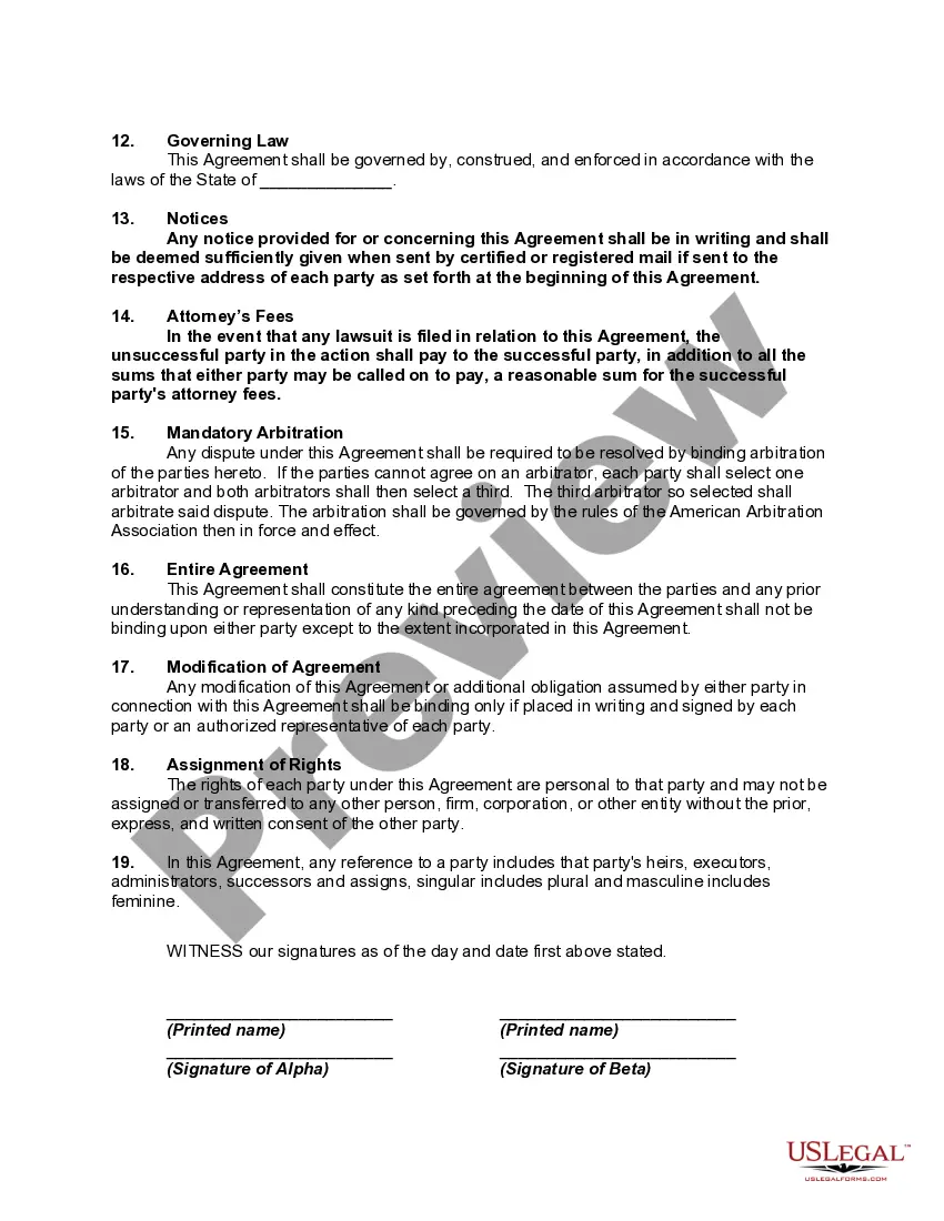 Get Tenancy-in-Common Agreement to Undeveloped Property with each Owner Owning Fifty Percent of Property and Sharing Expenses Equally Preview Tenancy-in-Common Agreement to Undeveloped Property with each Owner Owning Fifty Percent of Property and Sharing Expenses Equally