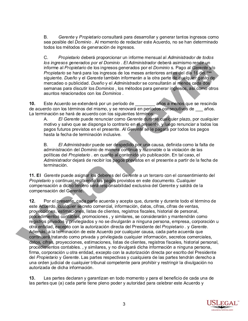 Preview Acuerdo para Administrar un Dominio de Internet