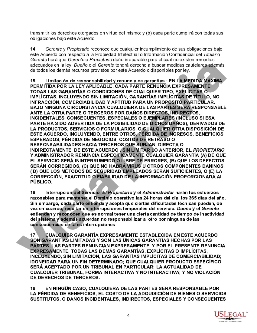 Preview Acuerdo para Administrar un Dominio de Internet