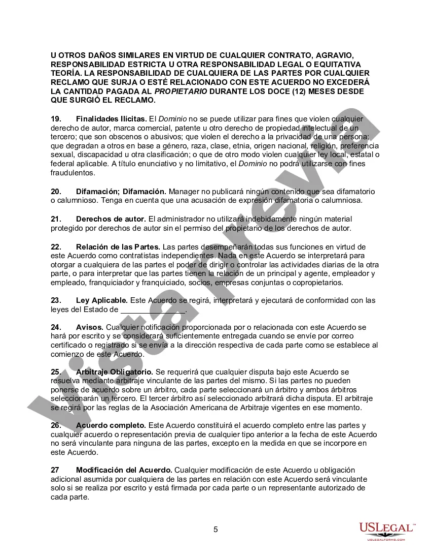 Preview Acuerdo para Administrar un Dominio de Internet