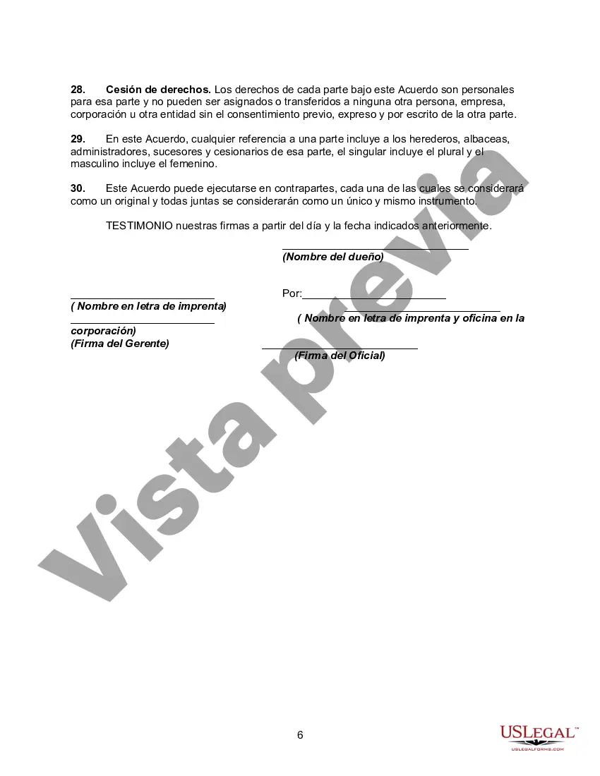 Preview Acuerdo para Administrar un Dominio de Internet