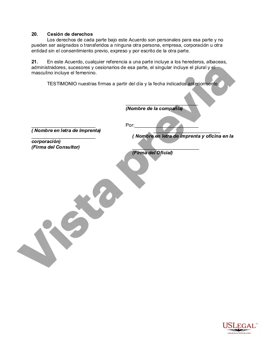 Preview Contrato de Servicios de Consultoría Informática en Materia de Diseño de Sitio Web