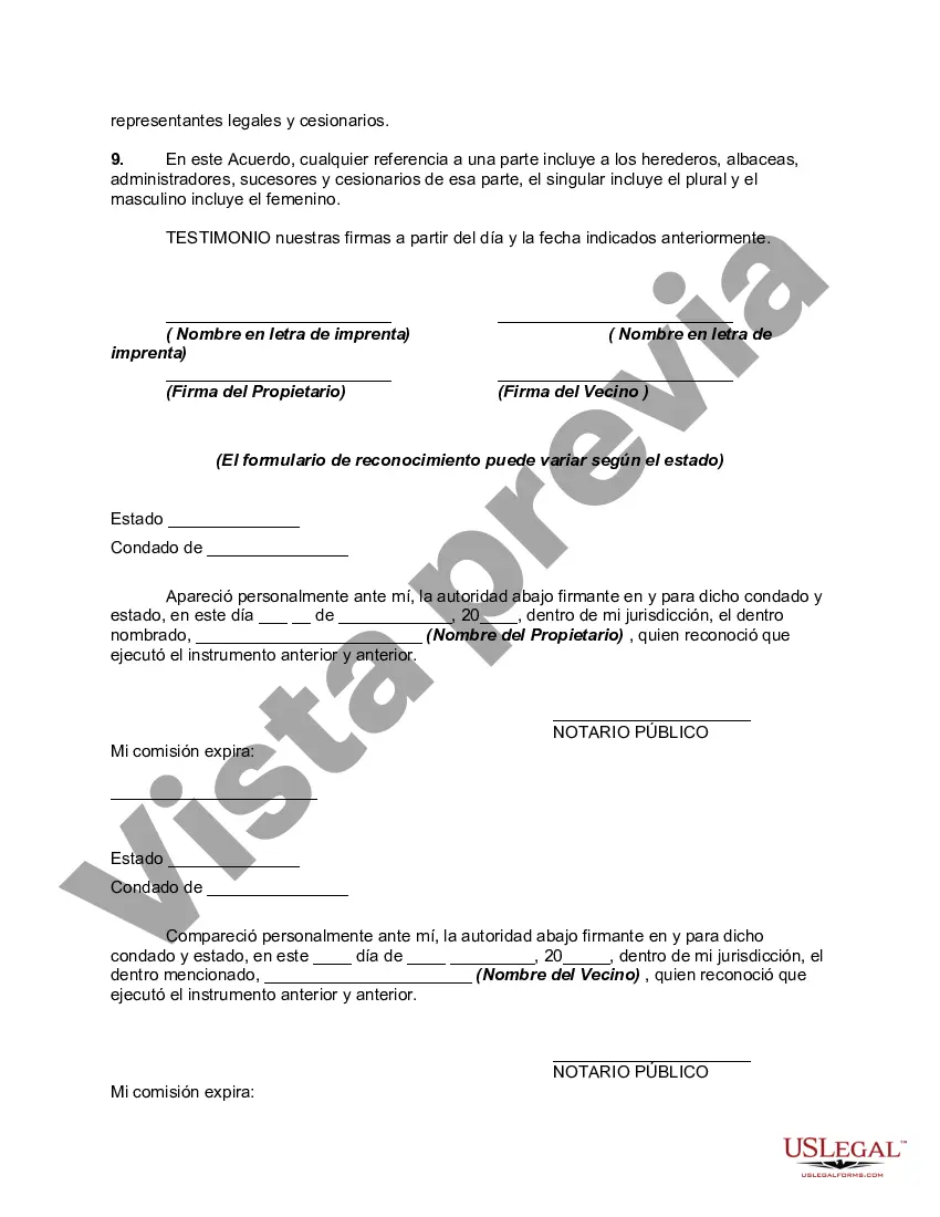 Preview Convenio de Establecimiento de Medianera con Cesión de Terreno para Subsanar Invasión
