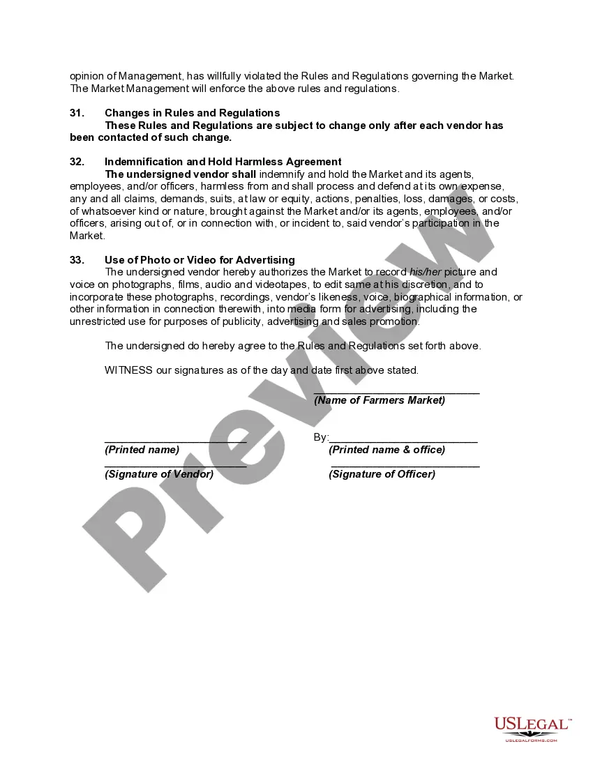 Get Farmers Market Application and Rules and Regulations Preview Farmers Market Application and Rules and Regulations