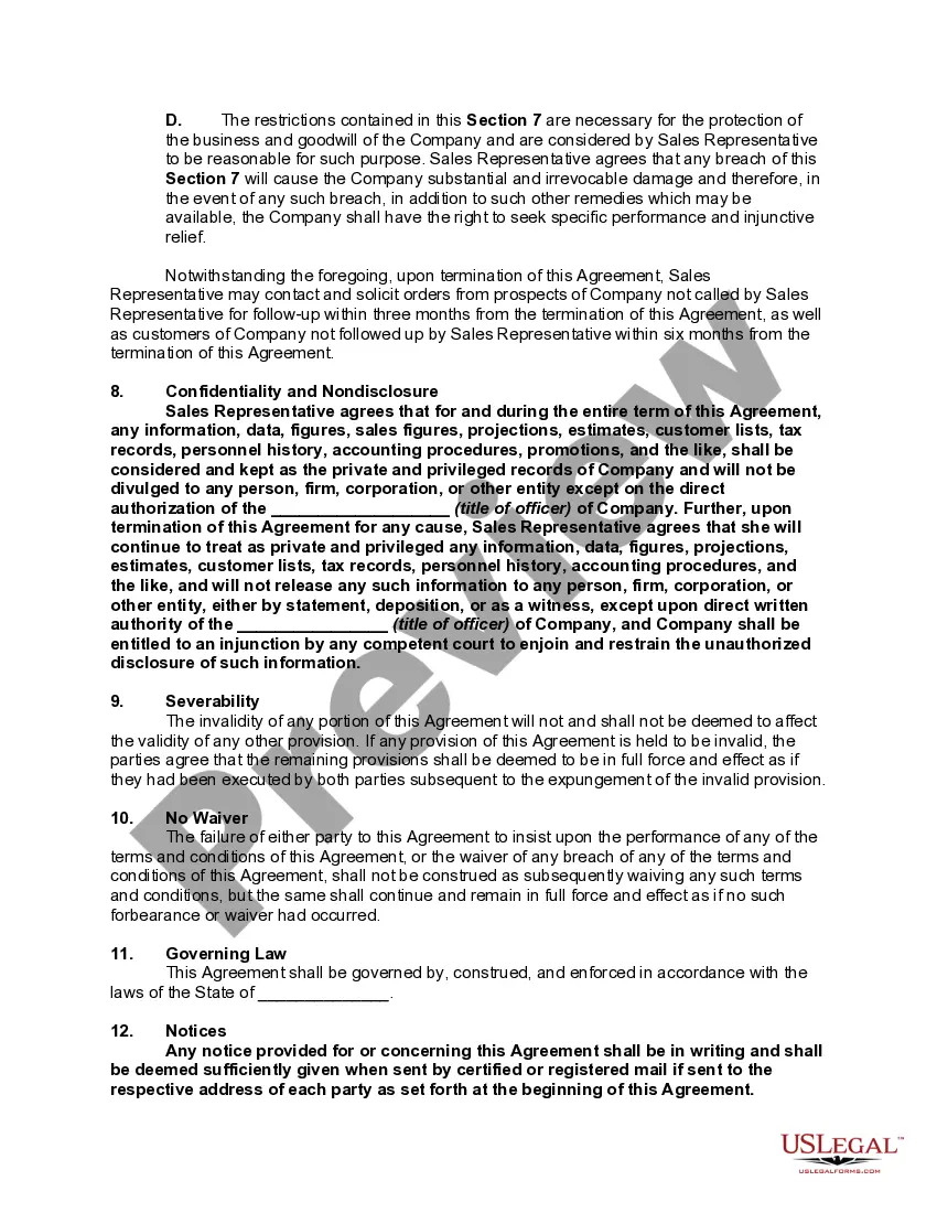 Get Agreement with Sales Representative as an Independent Contractor to Make Telephone Sales of Promotional Products - Telemarketing Agreement Preview Agreement with Sales Representative as an Independent Contractor to Make Telephone Sales of Promotional Products - Telemarketing Agreement
