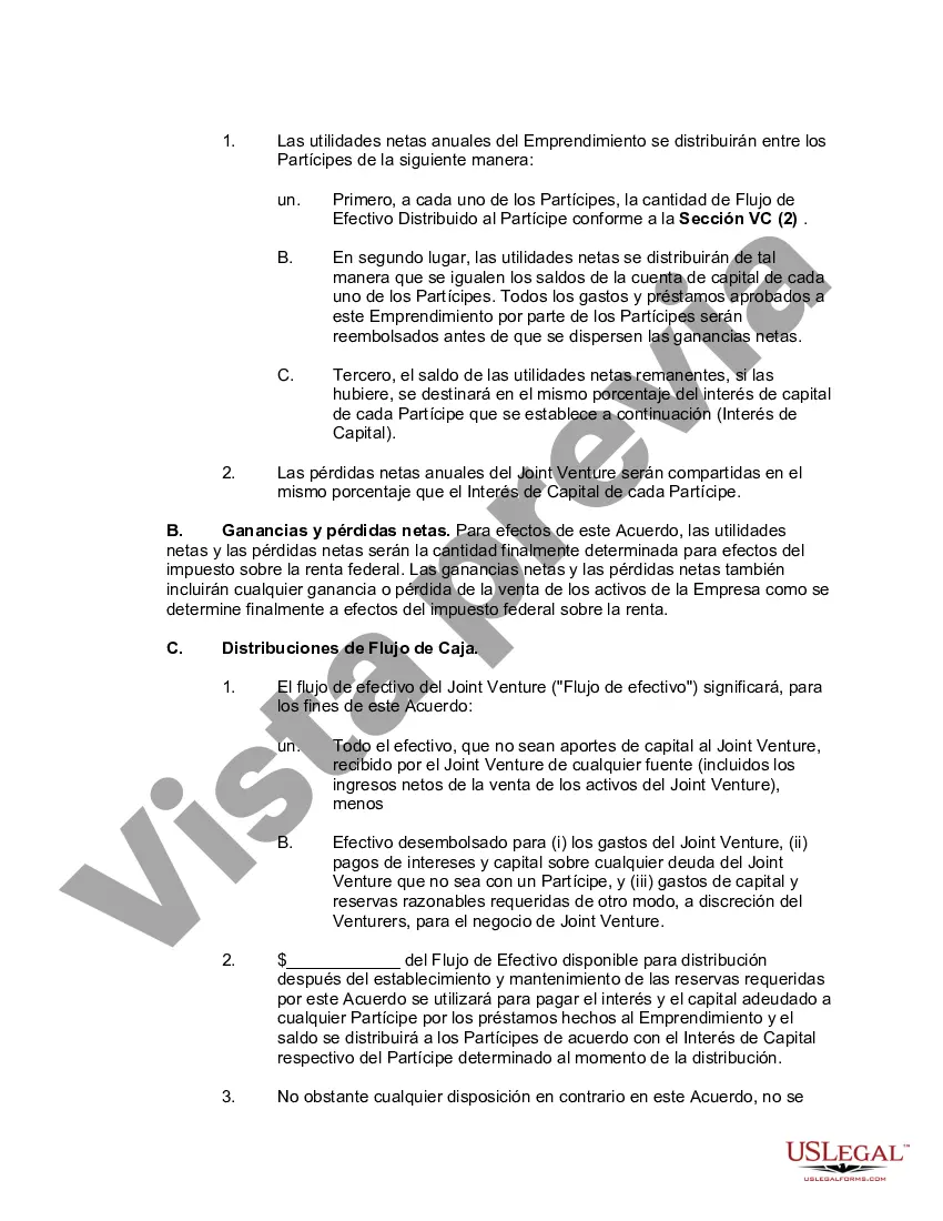 Preview Acuerdo de empresa conjunta para poseer, desarrollar y operar un parque industrial