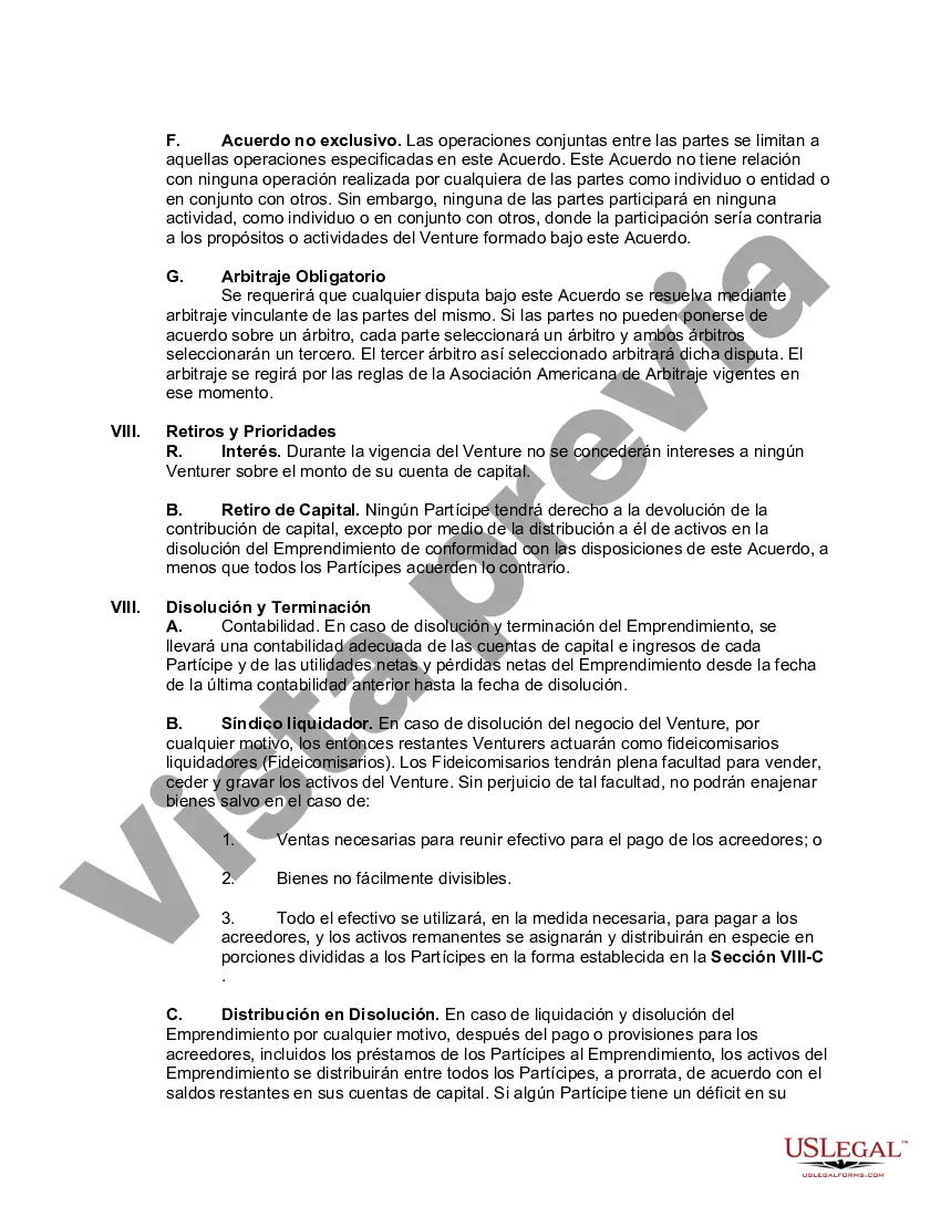 Preview Acuerdo de empresa conjunta para poseer, desarrollar y operar un parque industrial