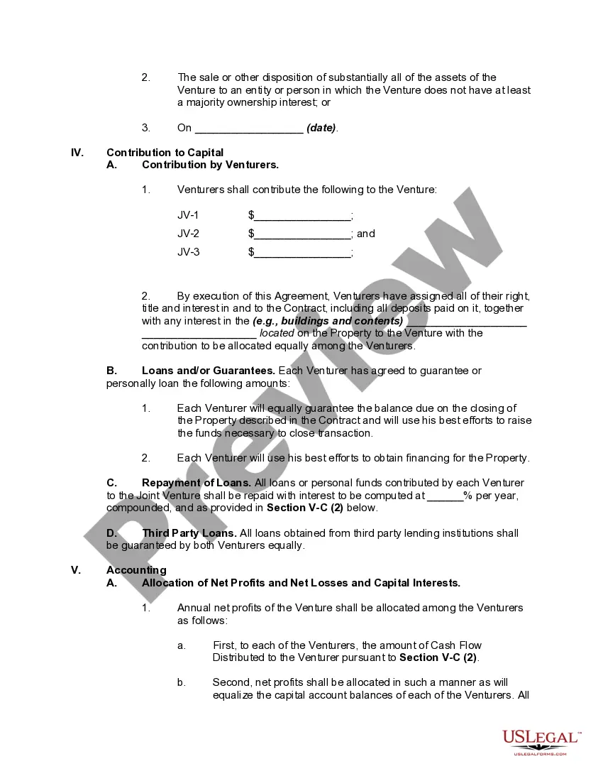 Get Joint Venture Agreement to Own, Develop, and Operate Industrial Park Preview Joint Venture Agreement to Own, Develop, and Operate Industrial Park