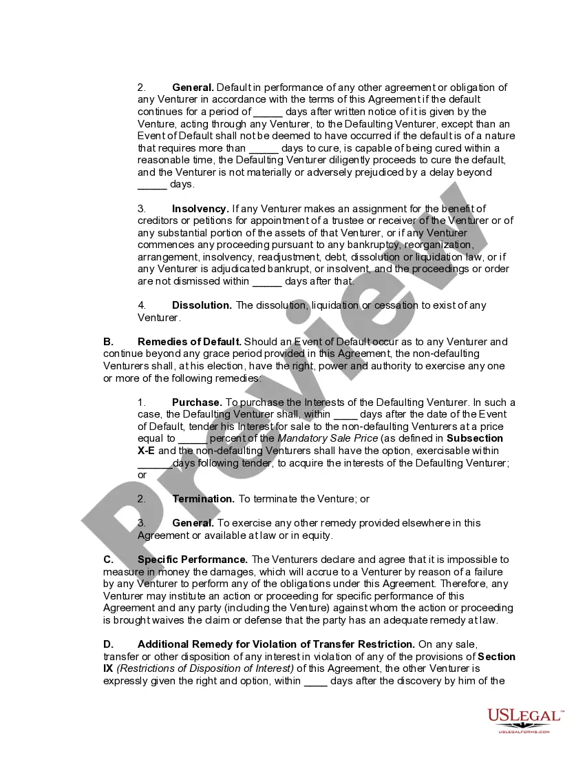 Get Joint Venture Agreement to Own, Develop, and Operate Industrial Park Preview Joint Venture Agreement to Own, Develop, and Operate Industrial Park