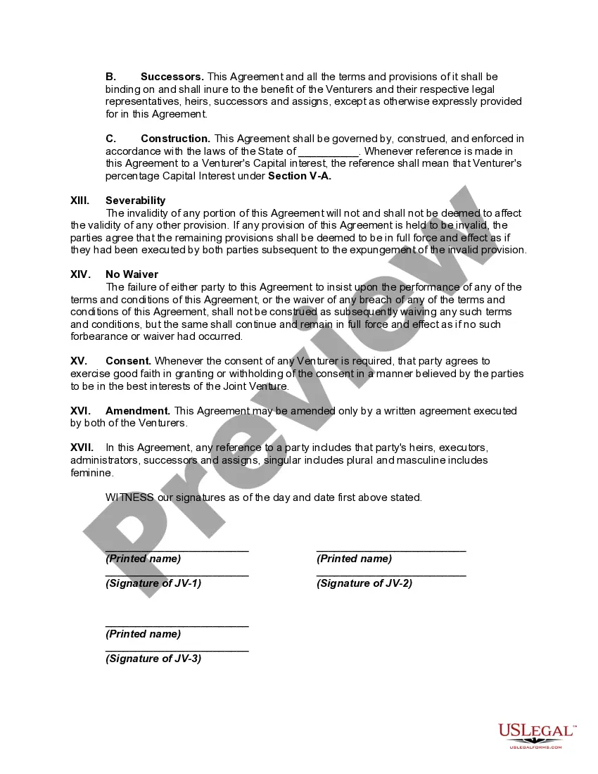Get Joint Venture Agreement to Own, Develop, and Operate Industrial Park Preview Joint Venture Agreement to Own, Develop, and Operate Industrial Park