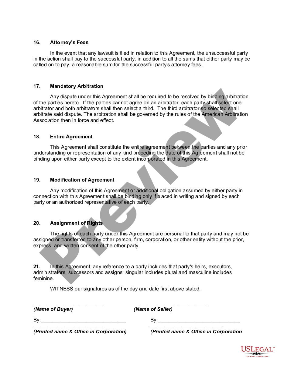 page 4 Corporate Asset Purchase Agreement preview