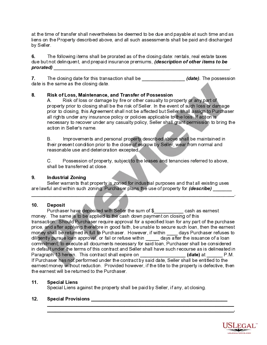 Get Contract for the Sale and Purchase of Commercial or Industrial Property Preview Contract for the Sale and Purchase of Commercial or Industrial Property