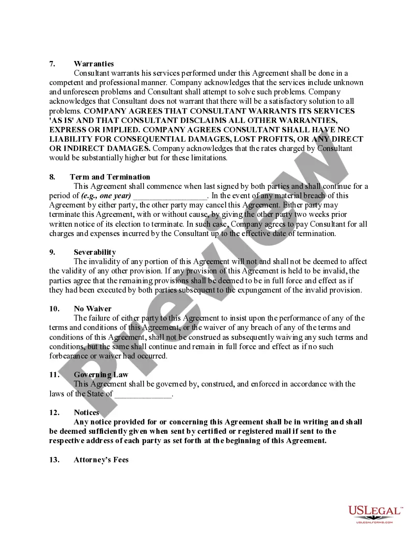Get Agreement for Consulting and Training Services Preview Agreement for Consulting and Training Services