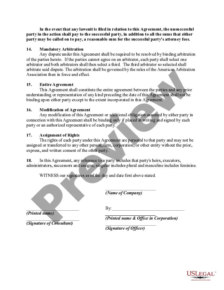 Get Agreement for Consulting and Training Services Preview Agreement for Consulting and Training Services