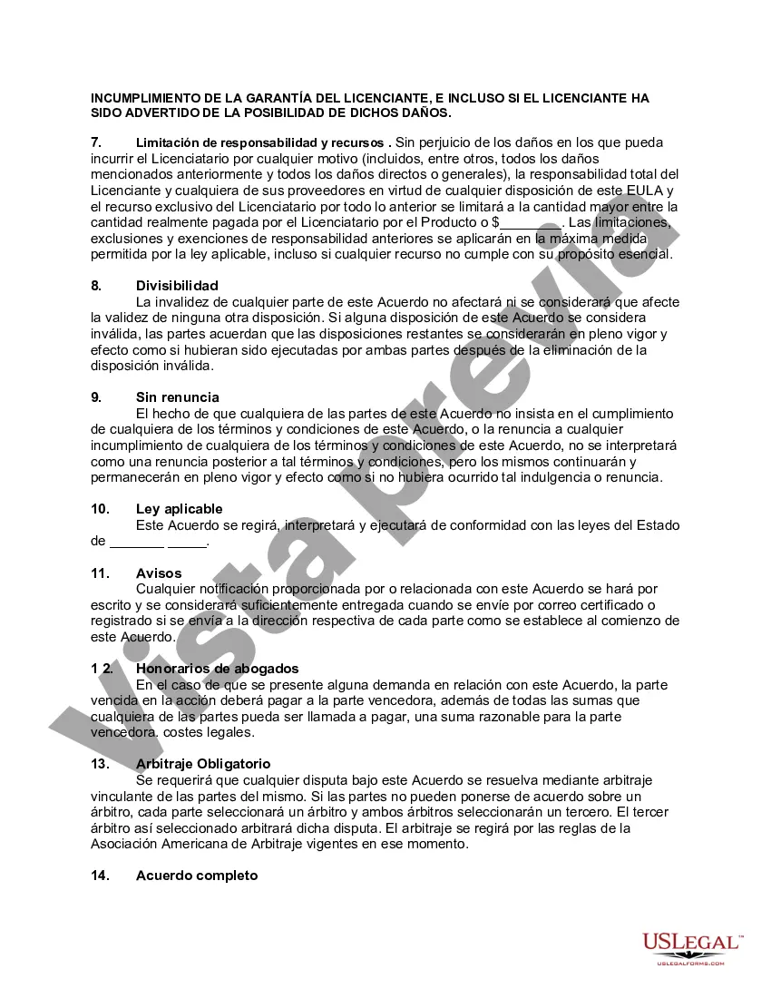 Get Acuerdo de licencia de usuario final para el software de firma digital Preview Acuerdo de licencia de usuario final para el software de firma digital