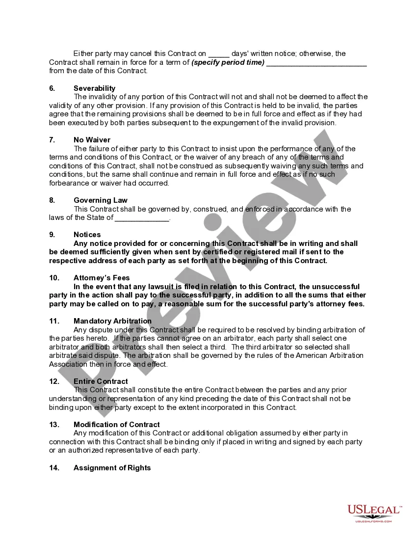 Get Contract with Independent Contractor to do Custom Millwork Fabrication Preview Contract with Independent Contractor to do Custom Millwork Fabrication