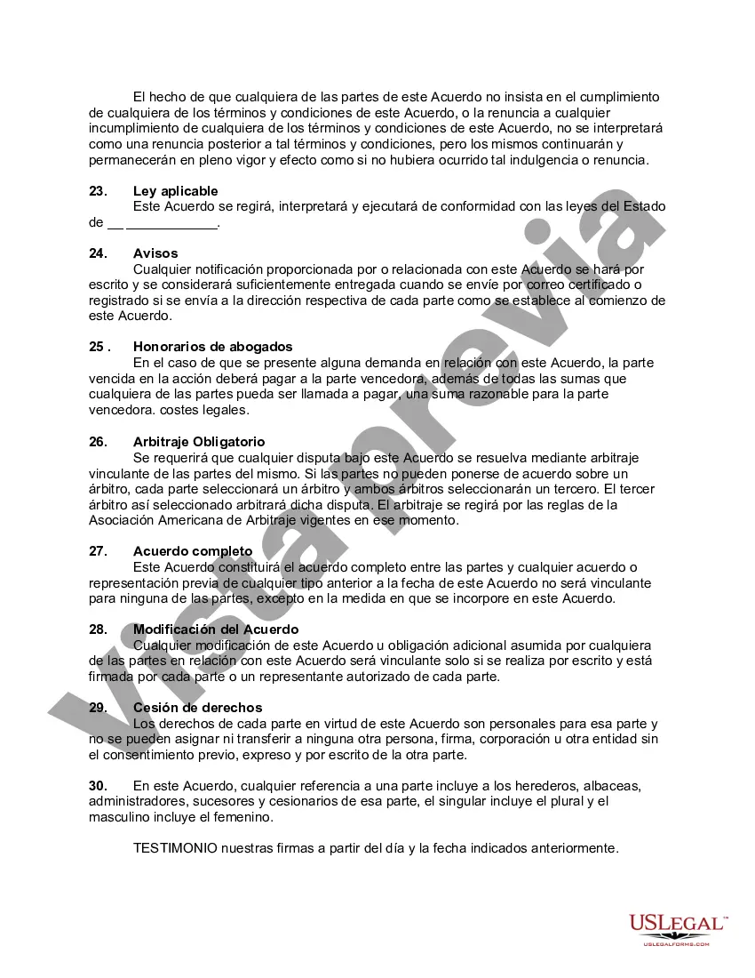 Preview Acuerdo de Venta de Equipos y Software Relacionado