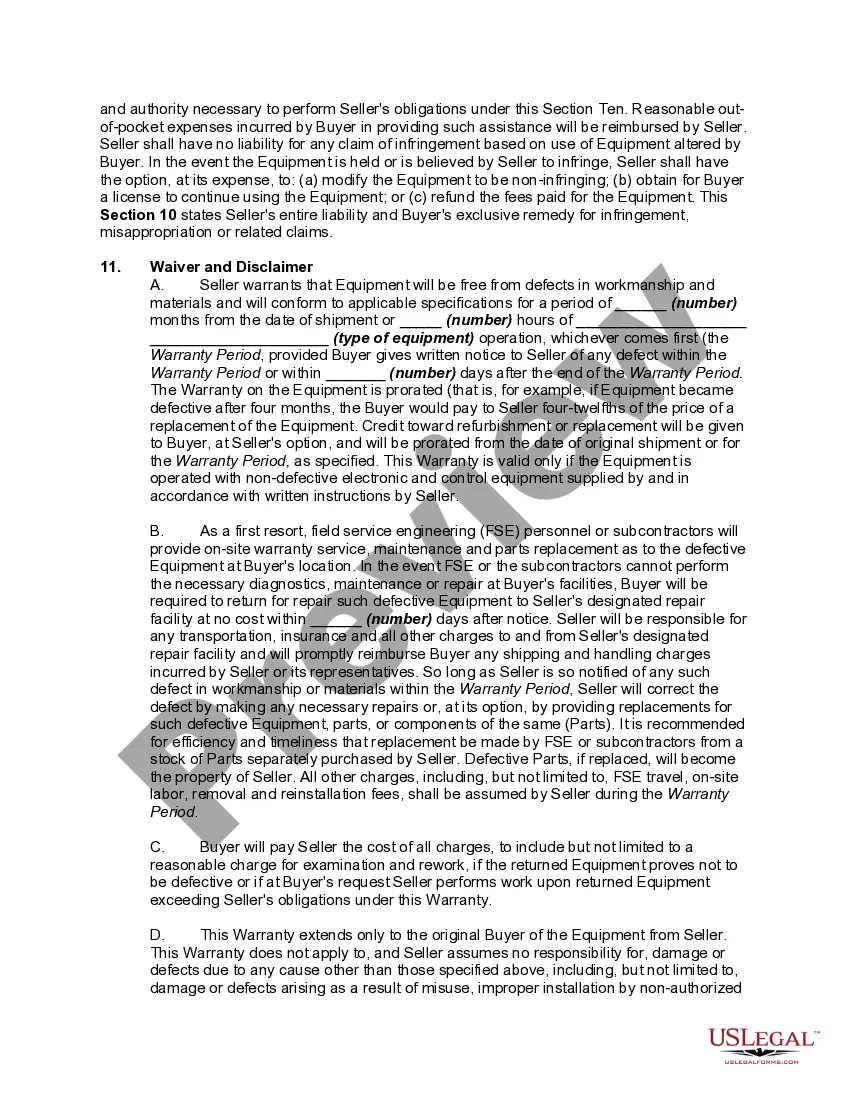 Get Agreement for Sale Equipment and Related Software Preview Agreement for Sale Equipment and Related Software