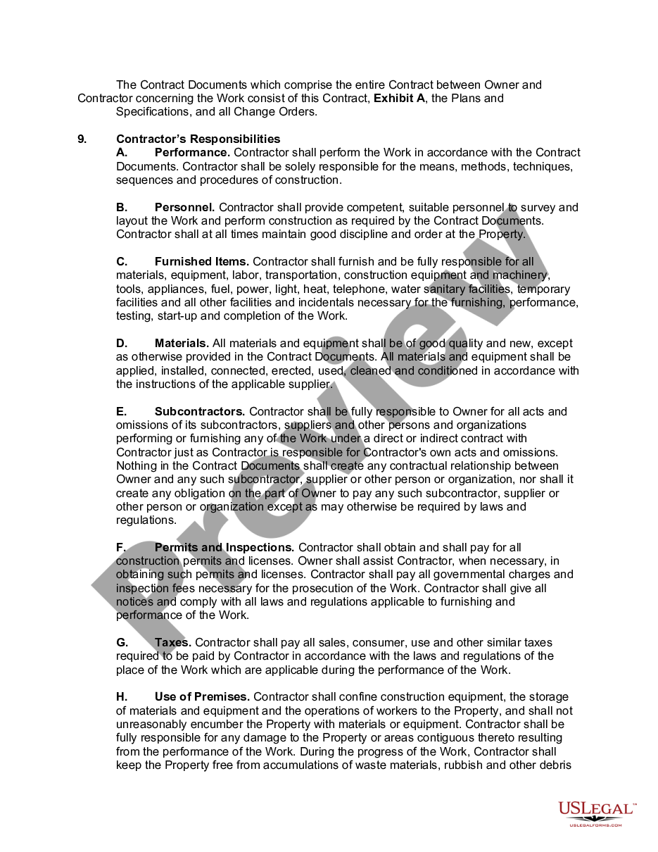 page 2 Basic Construction Contract preview