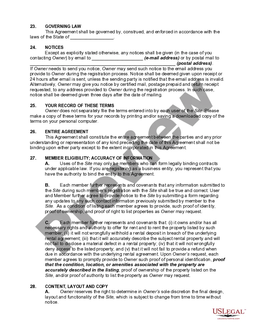 Get Terms of Use for Online Classified and Online Advertising Services - Privacy Policy and Intellectual Property Use Preview Terms of Use for Online Classified and Online Advertising Services - Privacy Policy and Intellectual Property Use