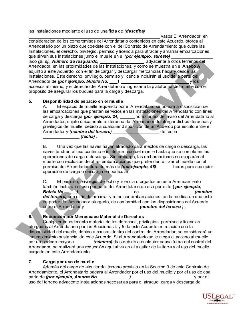 Preview Contrato de arrendamiento de instalaciones portuarias entre la ciudad y la corporación