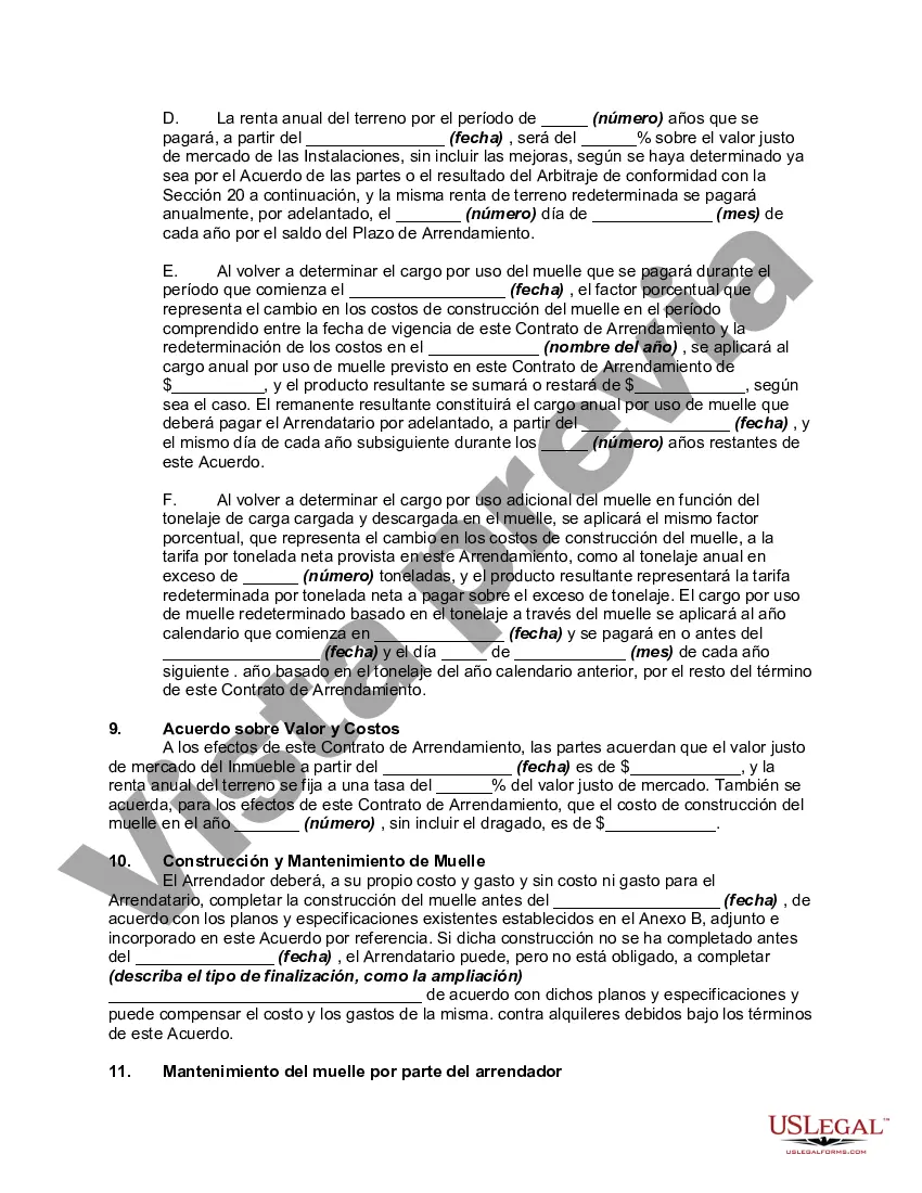 Preview Contrato de arrendamiento de instalaciones portuarias entre la ciudad y la corporación