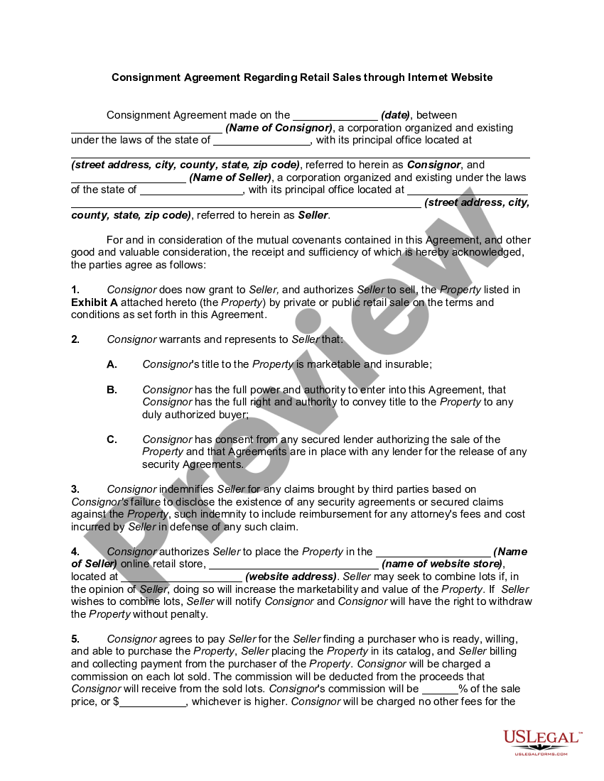 pennsylvania-consignment-agreement-regarding-retail-sales-through