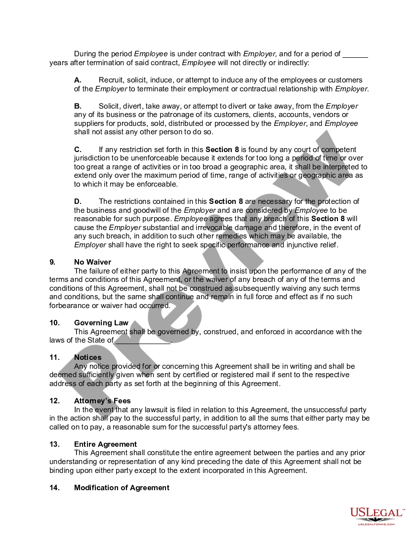 South Carolina Employment Agreement With Restaurant Cook Employment Agreement Form Us Legal 6848