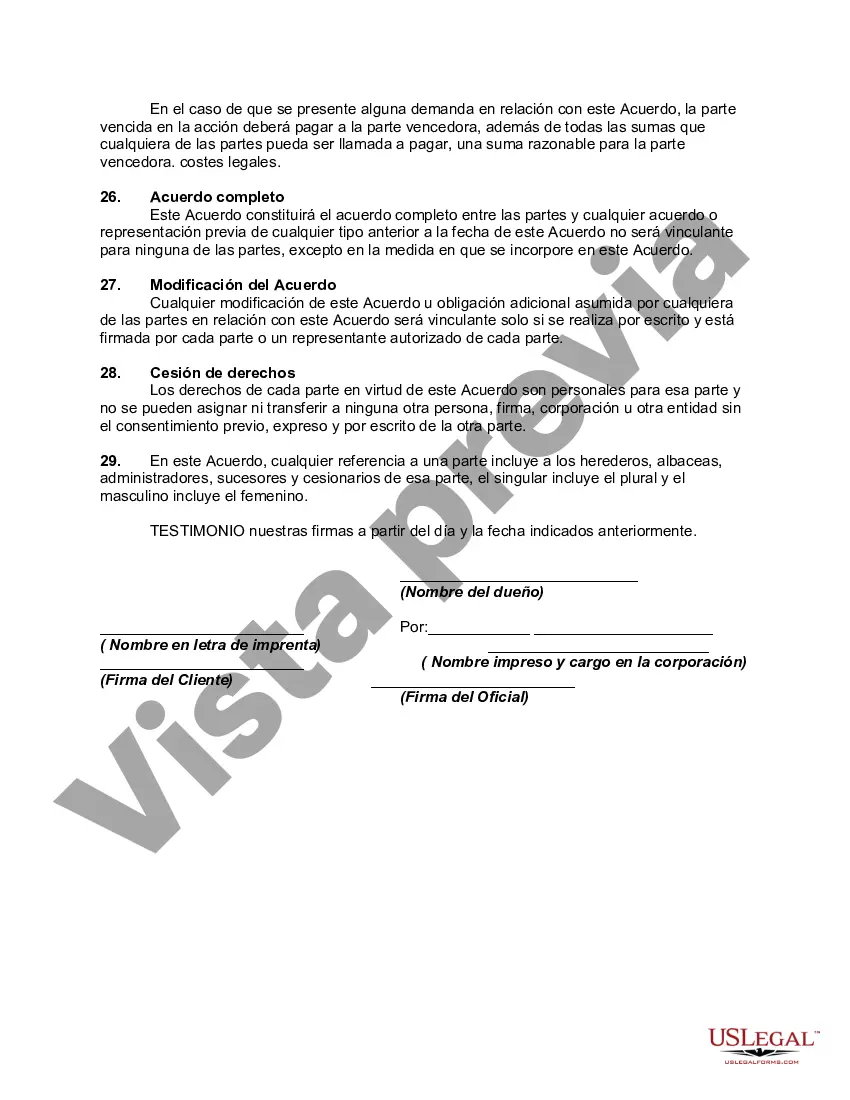 Preview Acuerdo de licencia de estacionamiento de vehículos mensual