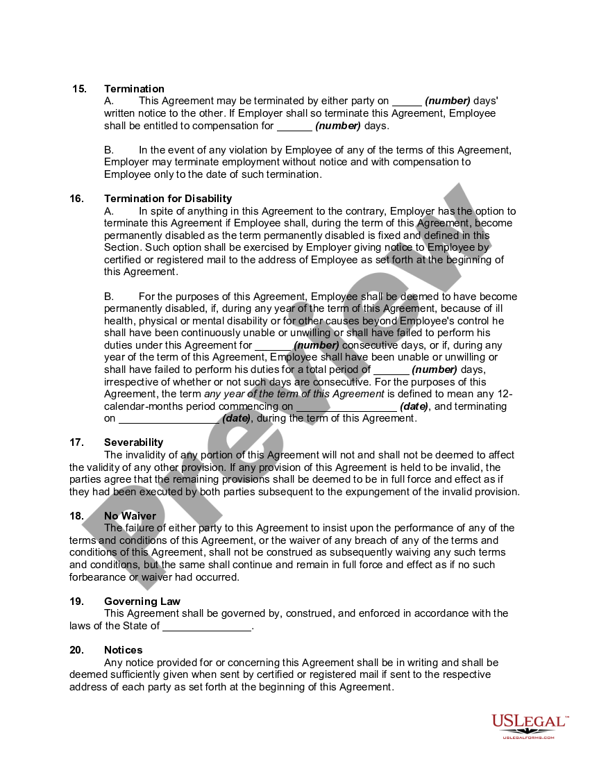 Employment Agreement With Truck Driver To Pull Refrigerated Trailers 