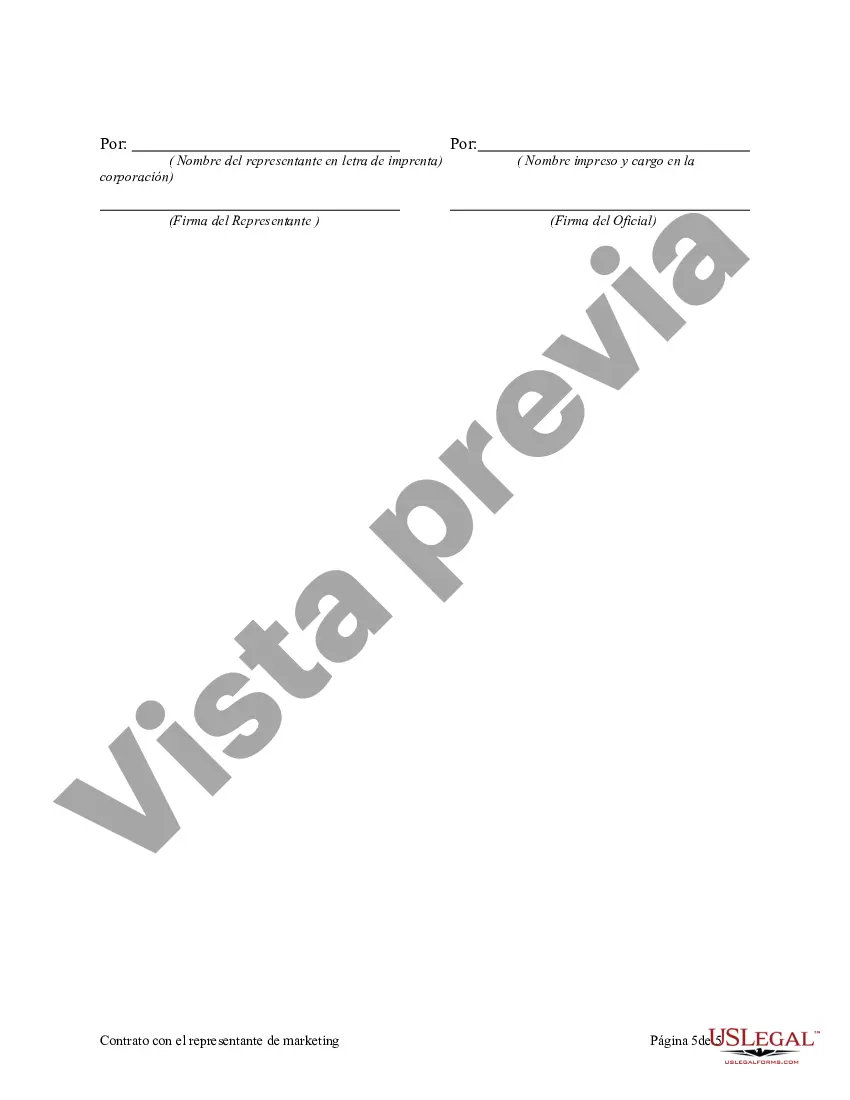 Preview Contrato con representante de marketing