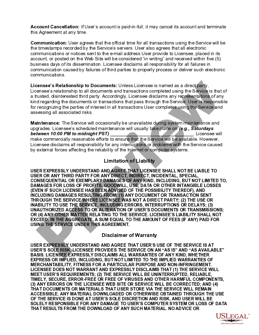 Get Agreement to Terms of Use in Connection with Digital Signature Service Preview Agreement to Terms of Use in Connection with Digital Signature Service