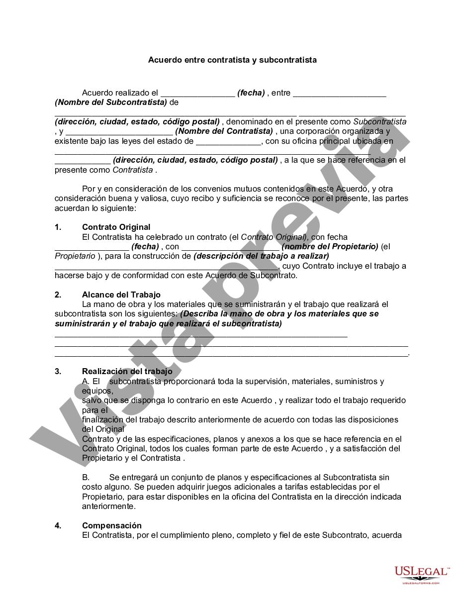 Contrato de Subcontratación para Conductores de Camiones - Contrato Para  Chofer | US Legal Forms