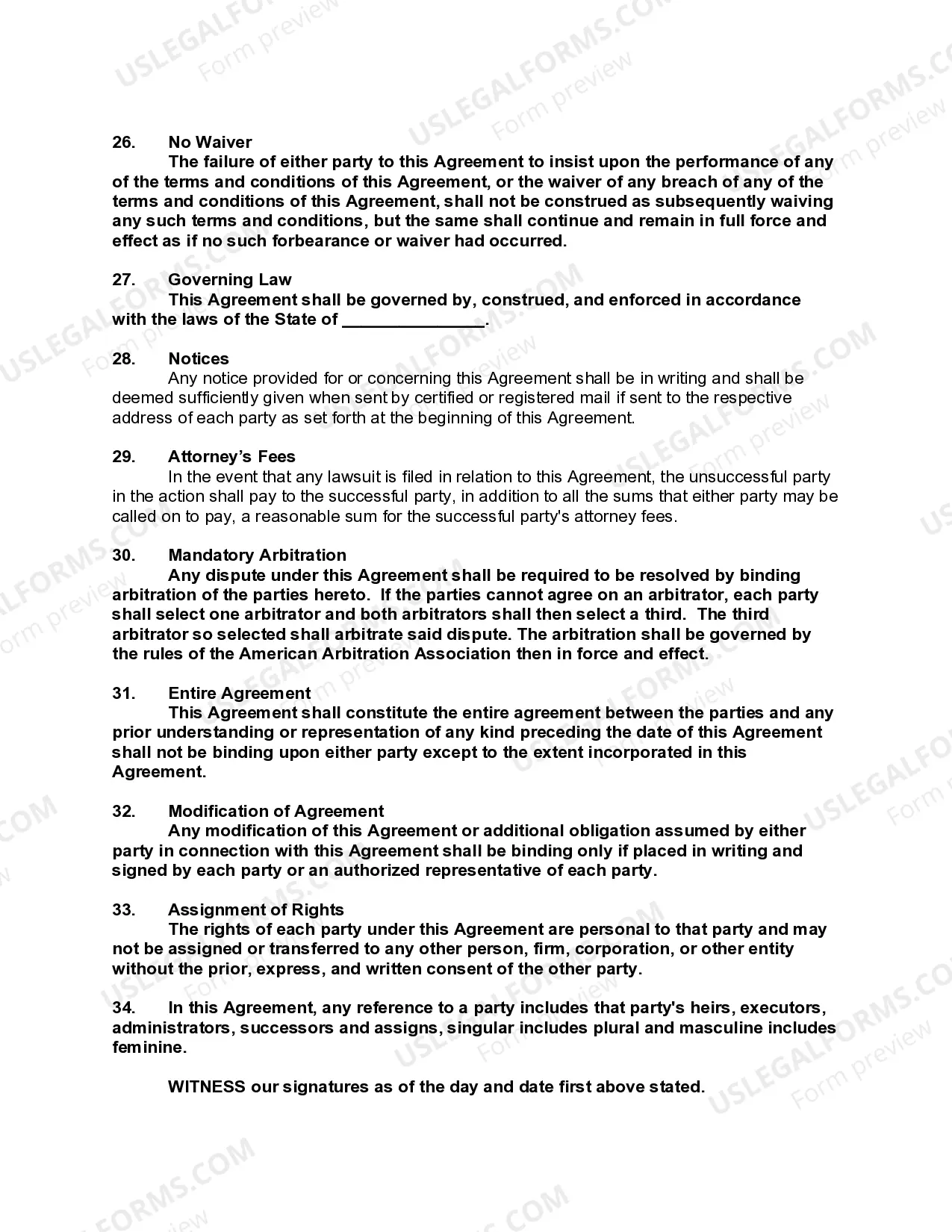 Preview Subcontractor Agreement for Insurance