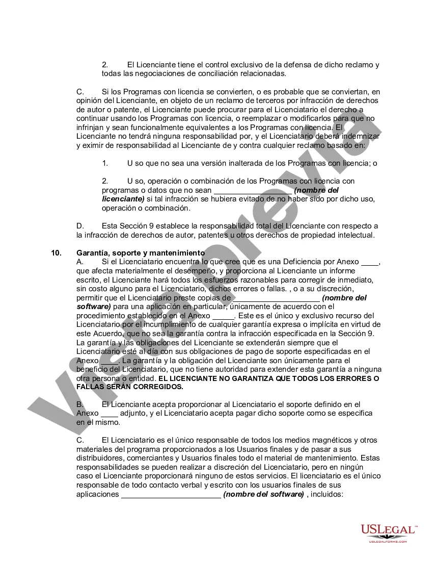 Preview Acuerdo de licencia de software