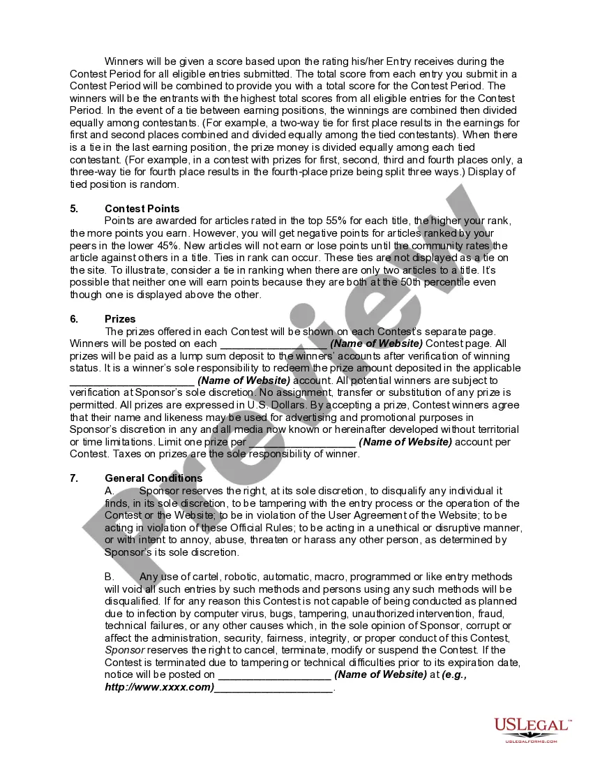 Get Rules and Regulations for Online Writing Contest Preview Rules and Regulations for Online Writing Contest