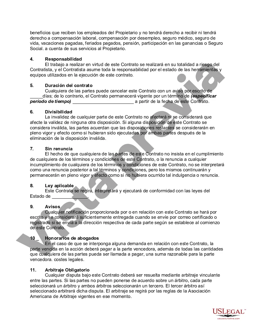 Preview Acuerdo con un contratista independiente para desarrollar preguntas y casos de exámenes para el sitio web que brinda servicios de preparación de exámenes para exámenes de licencias médicas