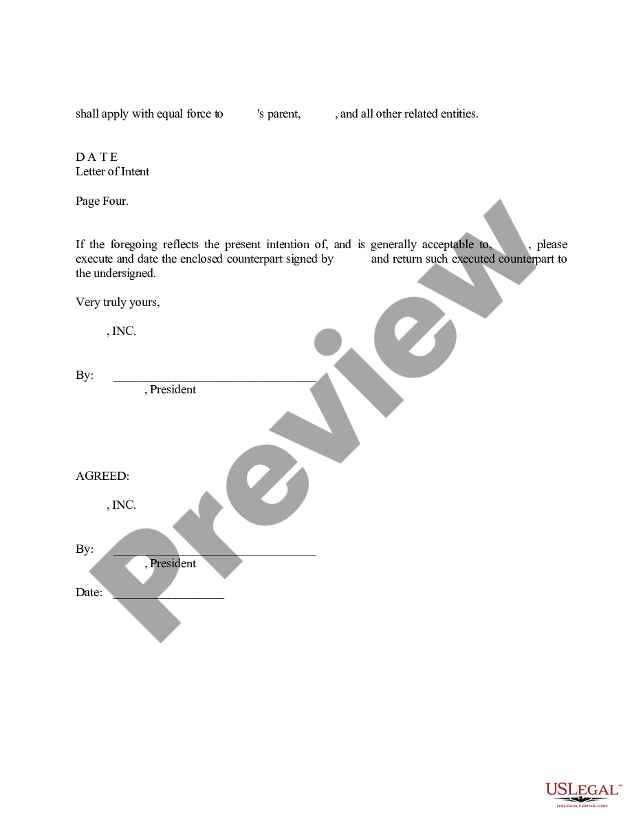 page 3 Sample Letter for Letter of Intent to Purchase preview