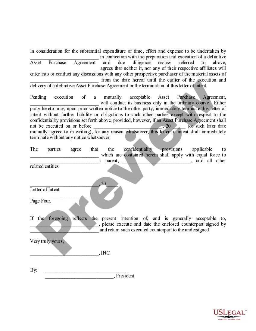 Get Sample Letter for Letter of Intent to Purchase Preview Sample Letter for Letter of Intent to Purchase