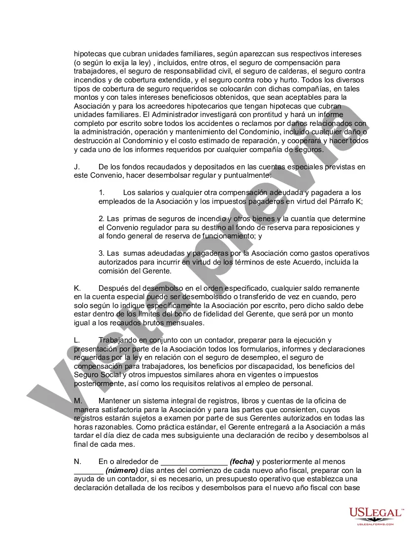 Preview Acuerdo para Administrar Conjunto de Condominios