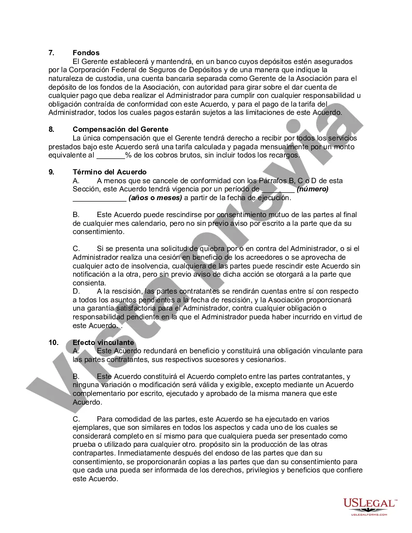 Preview Acuerdo para Administrar Conjunto de Condominios