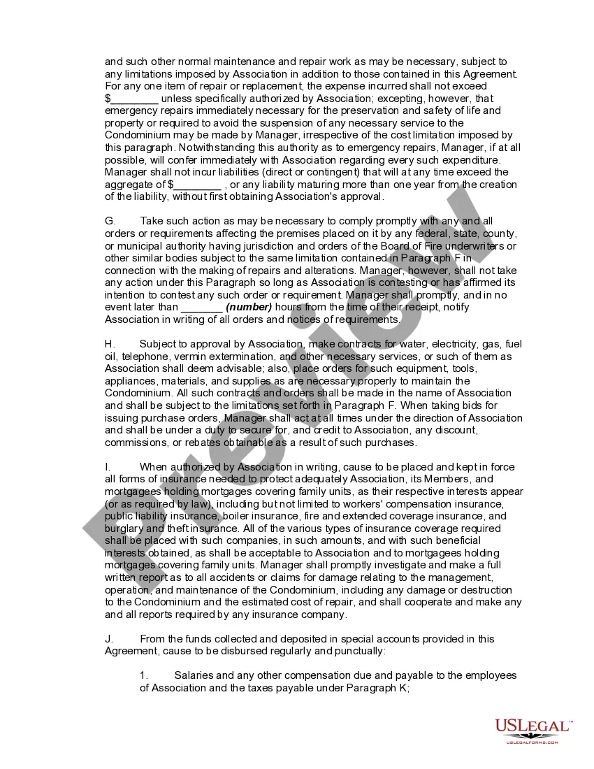 Get Agreement to Manage Condominium Complex Preview Agreement to Manage Condominium Complex
