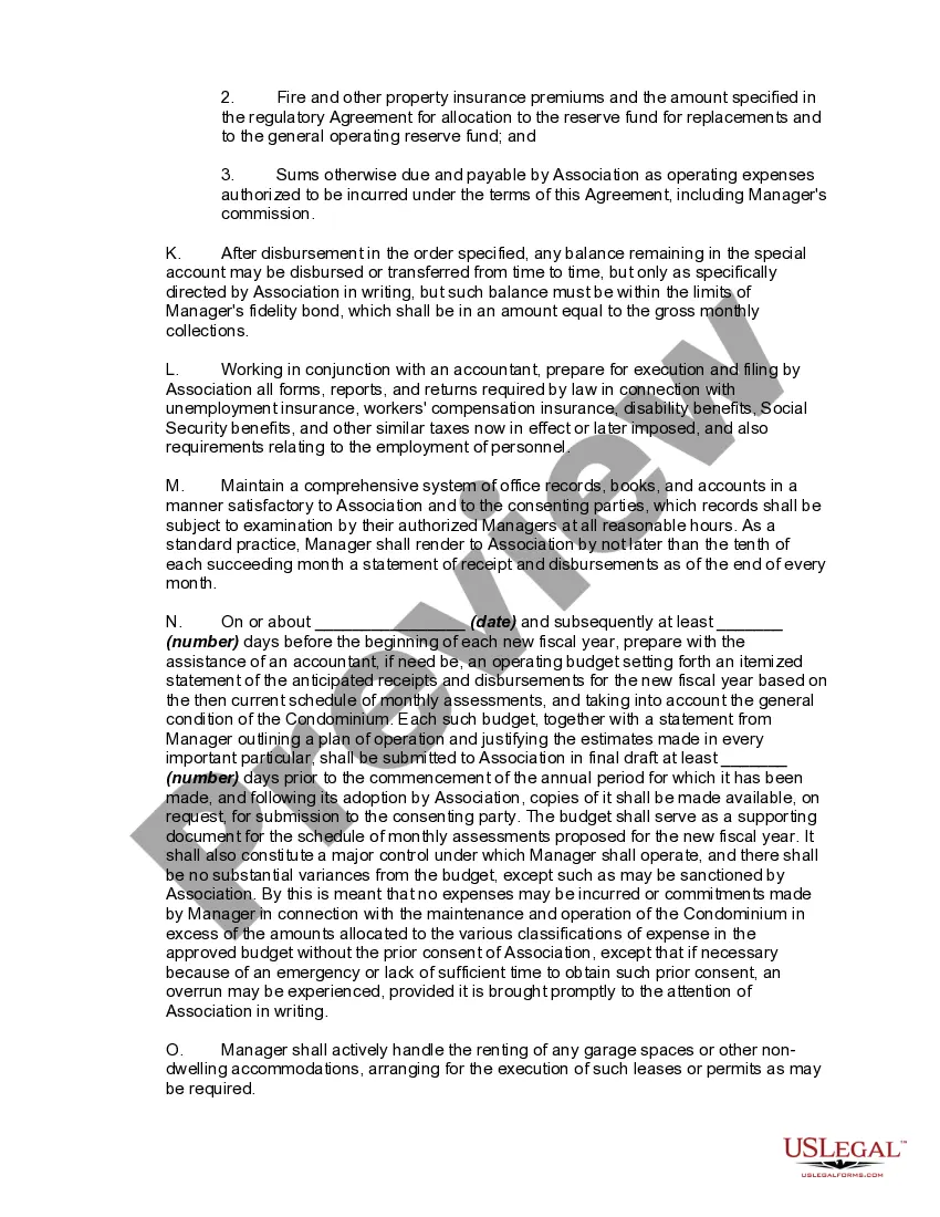 Get Agreement to Manage Condominium Complex Preview Agreement to Manage Condominium Complex